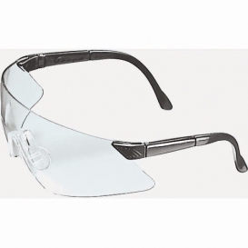 MSA 697516 Luxor Safety Glasses - Black Frame - Clear Lens
