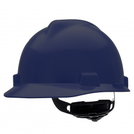 MSA 802972 V-Gard Cap Style Hard Hat - Fas-Trac III Suspension - Dark Blue