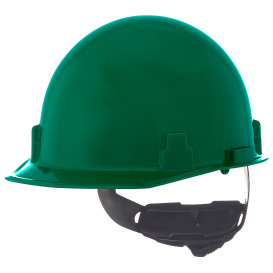 MSA 814343 Thermalgard Cap Style Hard Hat - Fas-Trac Suspension - Green