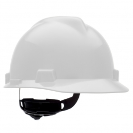 MSA C217091 Super-V Cap Style Hard Hat - Fas-Trac Suspension - White