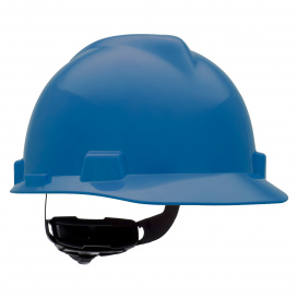 MSA C217092 Super-V Cap Style Hard Hat - Fas-Trac Suspension - Blue