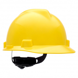 MSA C217093 Super-V Cap Style Hard Hat - Fas-Trac Suspension - Yellow