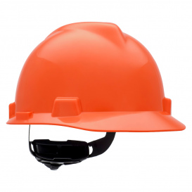 MSA C217094 Super-V Cap Style Hard Hat - Fas-Trac Suspension - Orange