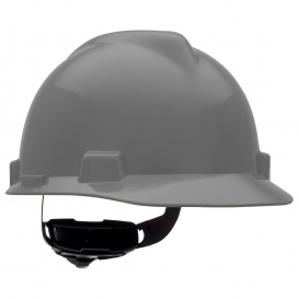 MSA C217097 Super-V Cap Style Hard Hat - Fas-Trac Suspension - Gray