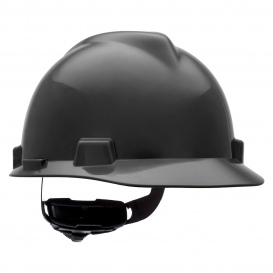 MSA C217140 Super-V Cap Style Hard Hat - Fas-Trac Suspension - Black