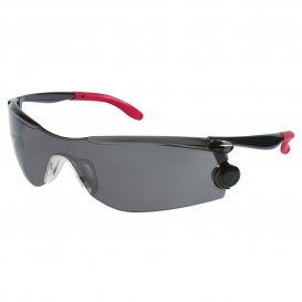 Crews Mantis Safety Glasses - Black Frame - Gray Anti-Fog Lens