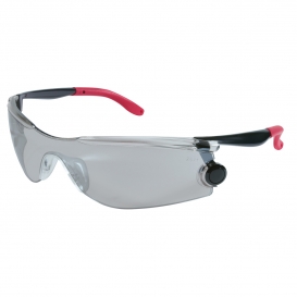 MCR Safety MT117 MT1 Safety Glasses - Black Frame - Silver Mirror Lens