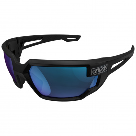 Mechanix VXS-22AE Vision Type-X Safety Glasses - Black Frame - Blue Mirror Anti-Fog Lens