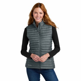 Eddie Bauer EB517 Ladies Packable Quilted Vest - Metal Grey