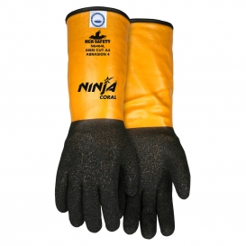 MCR Safety N6464 Ninja Coral Gloves - 10 Gauge Coral Dipped Dyneema/Synthetic Shell - 14\