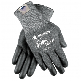 Memphis N9676G Ninja Max Gloves - 10 Gauge Dyneema/Synthetic Shell - Bi-Polymer Coat Palm