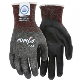 MCR Safety N9676G Ninja Max Gloves - 10 Gauge Dyneema/Synthetic Shell - Bi-Polymer Coat Palm