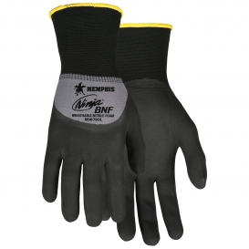 Memphis N96793 Ninja BNF Gloves - 15 Gauge Nylon/Spandex Shell - Breathable Nitrile Foam Coated Palm & Knuckles