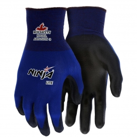 MCR Safety N9696 Ninja Lite PU Coated Gloves - 18 Gauge Nylon Shell