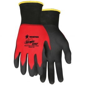 Memphis N96970 Ninja BNF Gloves - 18 Gauge Nylon/Spandex Shell - Breathable Nitrile Foam Coated Palm