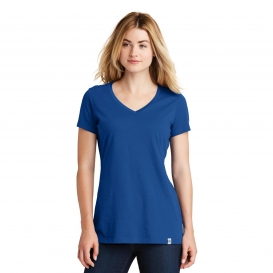 New Era LNEA101 Ladies Heritage Blend V-Neck Tee - Royal
