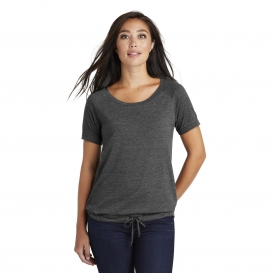 New Era LNEA133 Ladies Tri-Blend Performance Cinch Tee - Dark Graphite