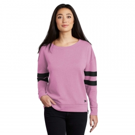 New Era LNEA513 Ladies Tri-Blend Fleece Varsity Crew - Lilac Heather