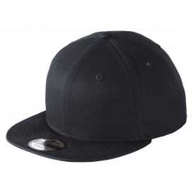 New Era NE400 Flat Bill Snapback Cap - Dark Navy