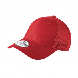 New Era NE1020 Stretch Mesh Cap - Scarlet Red