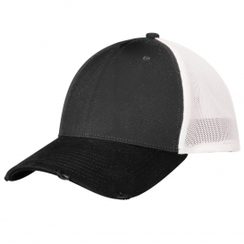New Era NE1080 Vintage Mesh Cap - Black/Graphite/White