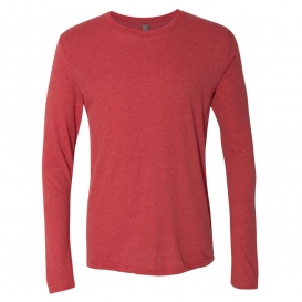 Next Level 6071 Triblend Long Sleeve Crew - Vintage Red