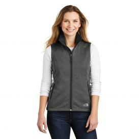 The North Face NF0A3LH1 Ladies Ridgeline Soft Shell Vest - Dark Grey Heather