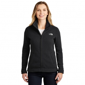 The North Face NF0A3LH8 Ladies Sweater Fleece Jacket - Black Heather
