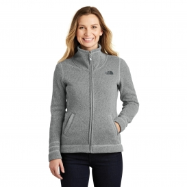 The North Face NF0A3LH8 Ladies Sweater Fleece Jacket - Medium Grey Heather