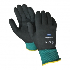 North Safety NF35F Northflex Oil Grip Gloves - Nitrile Coating - Green - Full Hand Dip
