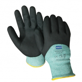 North Safety NFD35X Northflex Oil Grip Gloves - Dyneema Shell - Green - 3/4 Hand Dip
