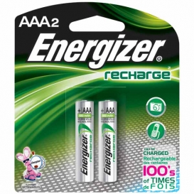 Energizer Rechargeable AAA Batteries 2-pack