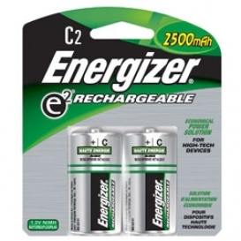 Energizer Rechargeable C Batteries 2-pack