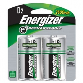 Energizer Rechargeable D Batteries 2-pack