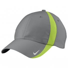 Nike 247077 Sphere Dry Cap - Cool Grey/Chartreuse