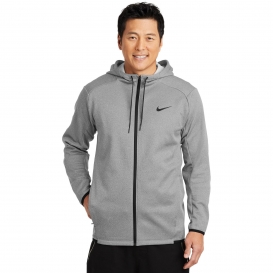 Nike NKAH6268 Therma-FIT Textured Fleece Full-Zip Hoodie - Grey