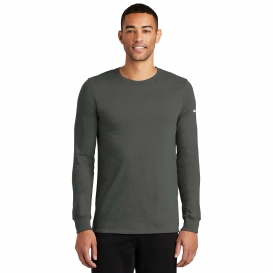 Nike NKBQ5230 Dri-FIT Cotton/Poly Long Sleeve Tee - Anthracite