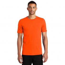 Nike NKBQ5231 Dri-FIT Cotton/Poly Short Sleeve Tee - Brilliant Orange
