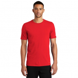 Nike NKBQ5231 Dri-FIT Cotton/Poly Short Sleeve Tee - University Red