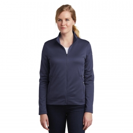 Nike NKAH6260 Ladies Therma-FIT Full-Zip Fleece - Midnight Navy