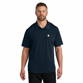 Carhartt CT106880 Force Snag-Resistant Pocket Polo - Navy