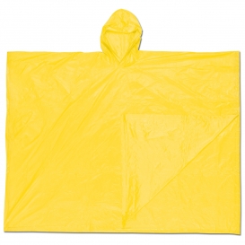 MCR Safety O40 Schooner Disposable Poncho - .10mm PVC - Yellow