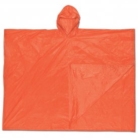 MCR Safety Schooner .10mm PVC Disposable Poncho - Orange