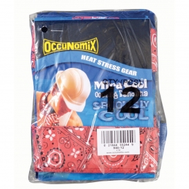 OccuNomix 940-12 MiraCool Neck Bandana - Assorted Colors (Pack of 12)