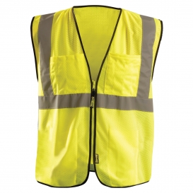 OccuNomix ECO-GCS Type R Class 2 Value Mesh Surveyor Safety Vest - Yellow/Lime