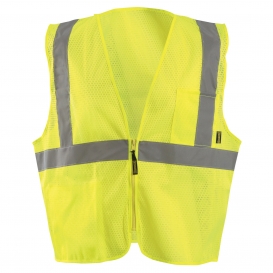 OccuNomix ECO-IMZX Type R Class 2 Value X-Back Mesh Safety Vest - Yellow/Lime