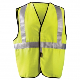 OccuNomix FR-VCR1312 Solid 5-Point Breakaway FR Safety Vest - Yellow/Lime