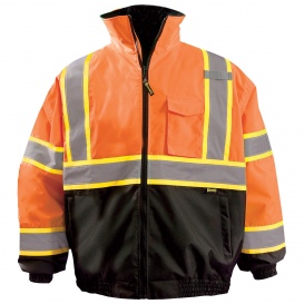 OccuNomix LUX-350-JB2 Type R Class 3 Two-In-One Bomber Jacket - Orange
