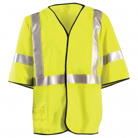 OccuNomix LUX-HSG3FR Type R Class 3 Solid FR Safety Vest - Yellow/Lime