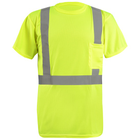 OccuNomix LUX-RYSST2 Type R Class 2 Sustainable Safety Shirt - Yellow/Lime